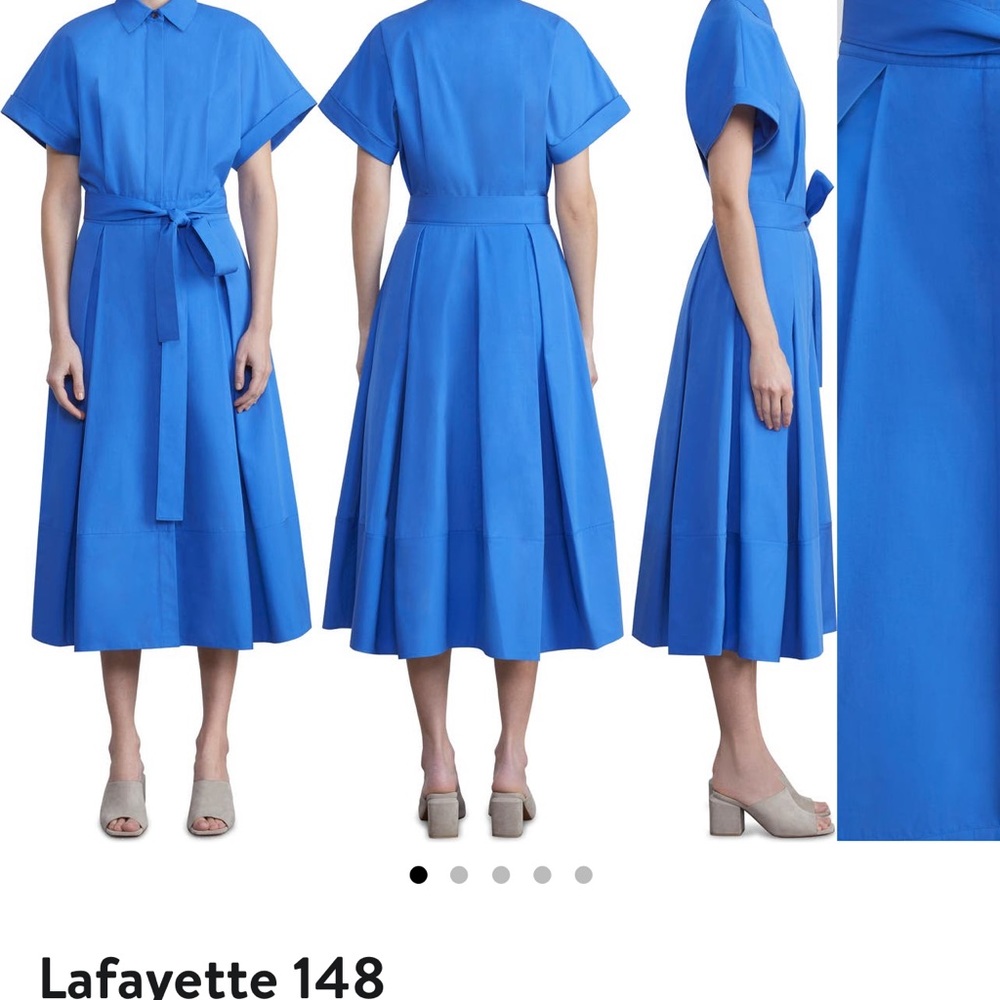 Lafayette 148 New York tulip cotton shirt dress